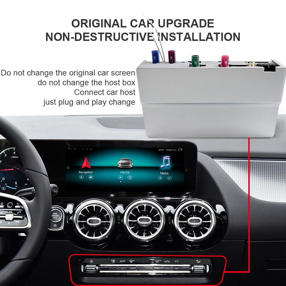 Wit-Up for Benz A/B/CLA/GLA/GLB/GLC/EQC//GLE/GLS 2019-2022 Series MBUX NTG6.0 upgrade Apple CarPlay Android Auto Navigation adapter - Wit-Up Media Refit Tech