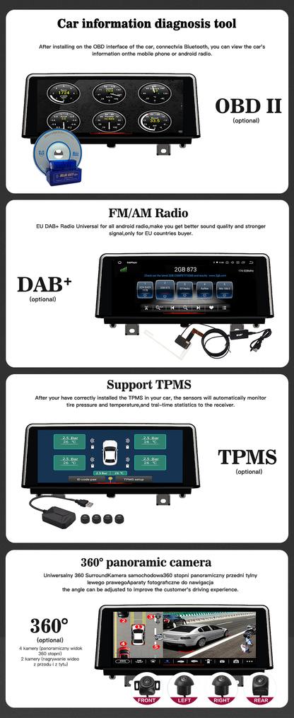 Wit-Up For BMW X1 X2 F39 F48 F49 10.25" Touchscreen Android 12 Aftermaket GPS Navi CarPlay Autoradio Car Stereo Multimedia