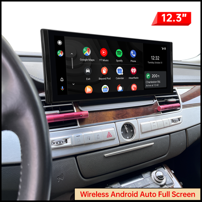 Car Stereo Audi A8 S8 D3 D4 Touch Screen Upgrade Double Din Radio Apple CarPlay & Android Auto GPS Navigation Bluetooth Backup Camera Aftermarket Google Maps 4G Wi-Fi 2002 2003 2004 005 2006 2007 2008 2009 2010 2011 2012 2013 2014 2015 2016 2017 2018