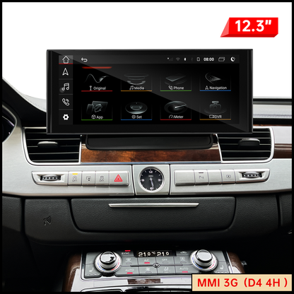 Car Stereo Audi A8 S8 D3 D4 Touch Screen Upgrade Double Din Radio Apple CarPlay & Android Auto GPS Navigation Bluetooth Backup Camera Aftermarket Google Maps 4G Wi-Fi 2002 2003 2004 005 2006 2007 2008 2009 2010 2011 2012 2013 2014 2015 2016 2017 2018