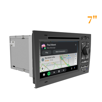 Wit-Up Audi A4 Head Unit Upgrade Double Din Dash Kit B6 B7 7'' 2002-2008  Radio Apple Carplay Touch Screen Replacement  Android Auto Stereo With BT DVD YouTube Video Google Maps Navigation 4G Wi-Fi