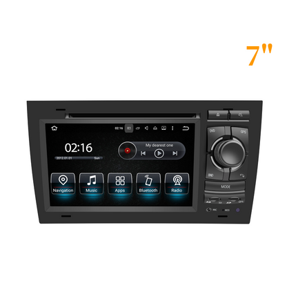 Wit-Up Audi A4 Head Unit Upgrade Double Din Dash Kit B6 B7 7'' 2002-2008  Radio Apple Carplay Touch Screen Replacement  Android Auto Stereo With BT DVD YouTube Video Google Maps Navigation 4G Wi-Fi