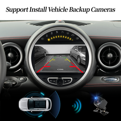 Wit-up Mini Cooper R60 Apple CarPlay Upgrade 8-inch Android Touch Screen Wireless Android Auto Spotify Navigation Vehicle Cameras Download Android Apps Games Music Movies TV Receive Calls Via Bluetooth Video Reddit Game Facebook Tiktok YouTube