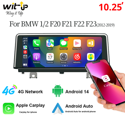 Wit-Up for BMW F20 F21 F22 F23 10.25" Touch Screen Upgrade Radio Android 14 Aftermaket GPS Navi CarPlay Autoradio Car Stereo DVD Multimedia Player