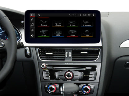 Audi A4 Radio Upgrade Touch Screen A5 B8 MMI 3G Android Auto 12.3" Car Stereo Android 13 Music Google Wireless  Youtube  AirPlay Mirroring Wired Navigation GPS Game Google Map Netflix Multimedia 2009-2015