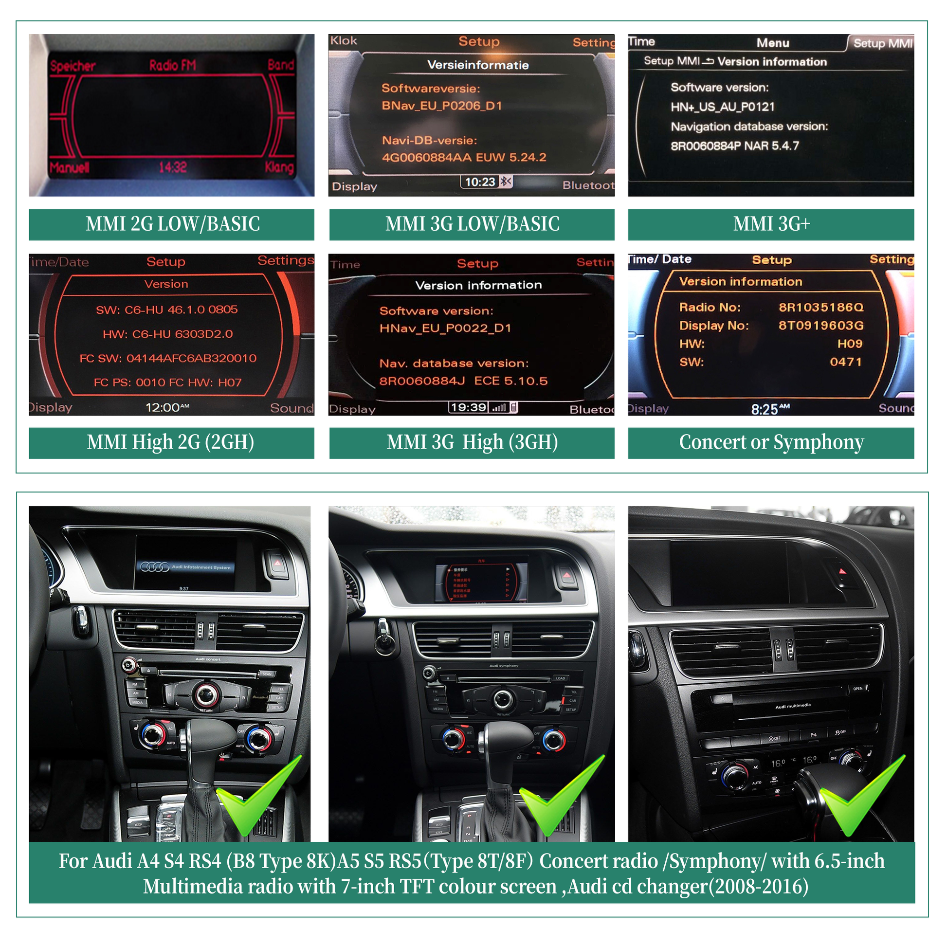 Wit-Up for Audi A4 A5  MMI 2G 12.3" Touchscreen Upgrade GPS Navigation Android Auto Stereo Wireless Carplay (2009-2015) Youtube Apply Carplay AirPlay Mirroring Wired Google Map Reddit Twitter Wit-Up CarPlay Android Screen Upgrade