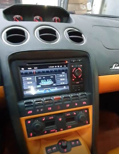 Wit-Up Screen Upgrade For Lamborghini Gallardo 2003-2015 7"Android 13 Radio Head Unit Aftermarket Stereo Navigation with Apple CarPlay & Android Auto GPS Navigation Bluetooth Music Google Maps 4G Wi-Fi