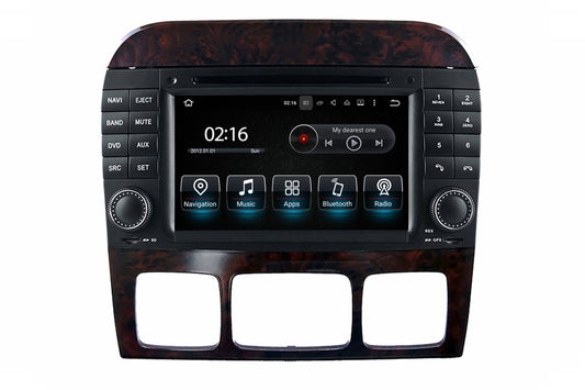 W215 W220 Radio Mercedes Benz S-CL-Class S280 S320 S320 S400 S350 S430 S500 S600 S55 S63 S65 CL500 CL600 CL55 CL63 CL65 Stereo Upgrade 7 Inth TouchScreen Apple CarPlay Andriod Auto Netflix DVD WiFi