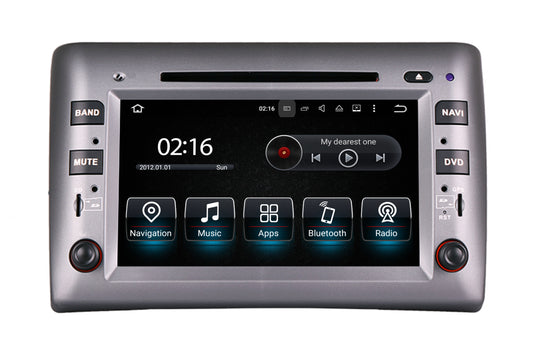 Fiat Stilo Radio Android Head Unit 8.0 inch TouchScreen Car Stereo Upgrade Car GPS Navigation Wireless Apple CarPlay Fullscreen Audroid Auto Bluetooth Music Autoradio Wifi