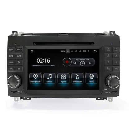 Wit-up Mercedes W169 C169 A-Class Radio Upgrade 7-inch Touch Screen Add Wireless Apple CarPlay Android Auto Android System GPS Navigation Google Maps Vehicle Cameras Bluetooth Calls AM FM DVD Netflix YouTube