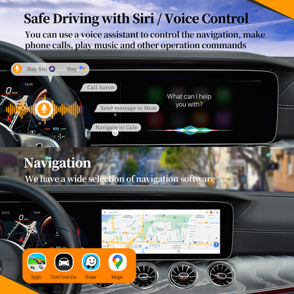 Wit-Up Android CarPlay Adapter For Mercedes 12.3 "CLS C257 NTG6.0 MBUX Radio Navigation Update Multimedia System Wireless CarPlay