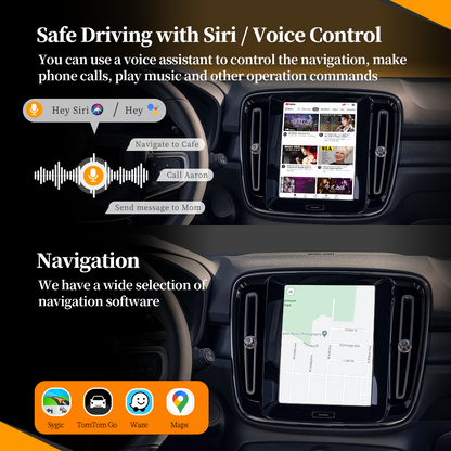 Wit-Up Android CarPlay Adapter For Volvo XC40  9" Radio Navigation Update Multimedia System Fulll Wireless CarPlay Full Video