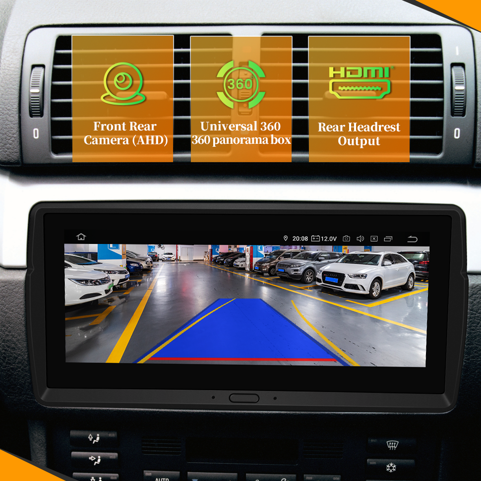 Wit-up for Android Head Unit Car Stereo For BMW E46 (1998-2005) BMW M3(1998-2005) Navigation Radio Upgrade Aftermarket Stereo Touch Screen Apple Carplay DVD Player 2 Din