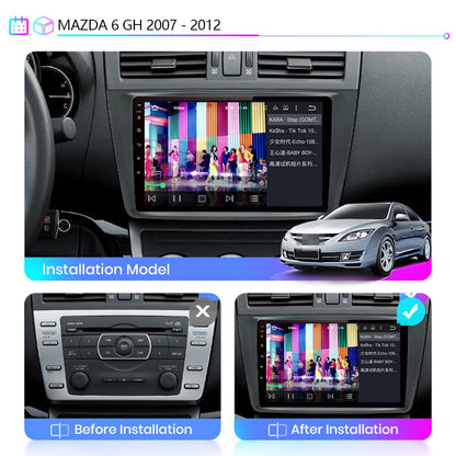 Wit-Up Radio Mazda For GH6 2007-2012 Stereo Touch Screen Replacement Radio Upgrade 2 din Android 12 Car Multimedia DVD Carpaly  With Full Screen Receiver Player GPS 4G Wi-Fi Mirror Link Google Maps