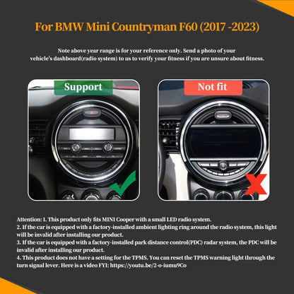 Wit-Up For Mini Cooper  F54/F55/F56/F57/F60 Head Unit Replacement  Car Stereo Radi NBT System 6.5 inch Upgrade 7 Inch Touch Screen Wireles Apple CarPlay Android Auto Spotify Screen Mirror Backup Camera Apple Music