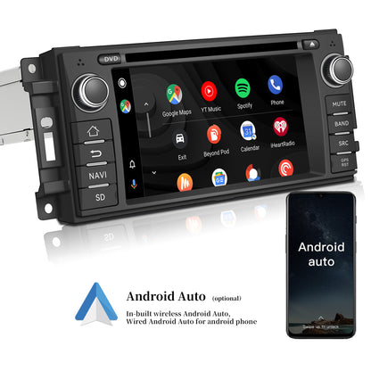 Wit-Up Dodge Car Radio For 7'' 2002-2008 Stereo Aftermarket Touch Screen Replacement Head Unit Upgrade 2 Din Android 12 Car Multimedia DVD Stereo With Screen Receiver Bluetooth DVD Player Video Games - Wit-Up Media Refit Tech