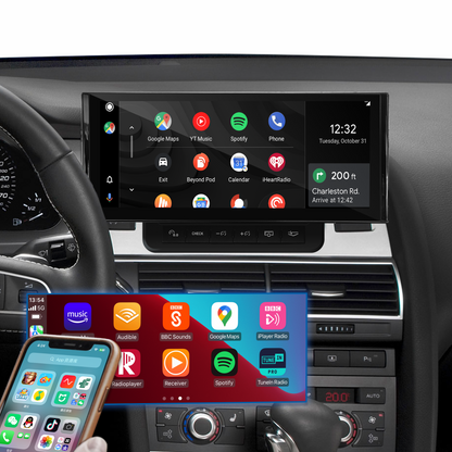 Audi A6 MMI 2G 3G 10.25" Touchscreen Upgrade Radio GPS Navi Autoradio Stereo Wireless Carplay Youtube Apply Carplay Mirroring AirPlay Mirroring Wired Android Google Map Game