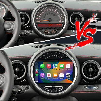 Wit-up 8-inch Android Screen Upgrade Mini Cooper R55 R56 R57 R58 R59 R60 R61 Radio Android Auto CarPlay Split Screen Mirroring Full Screen iPhone Navigation Google Maps Spotify Hulu Reverse Cameras