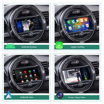 Mini Cabrio Convertible Android Wireless Adapte for F57 Mini Cooper Jcw One NBT 8.8 Without Touch Apple Wit-Up For CarPlay Multi Media interface Android Auto Netflix FullScreen Wi-Fi Movies Music TV Video