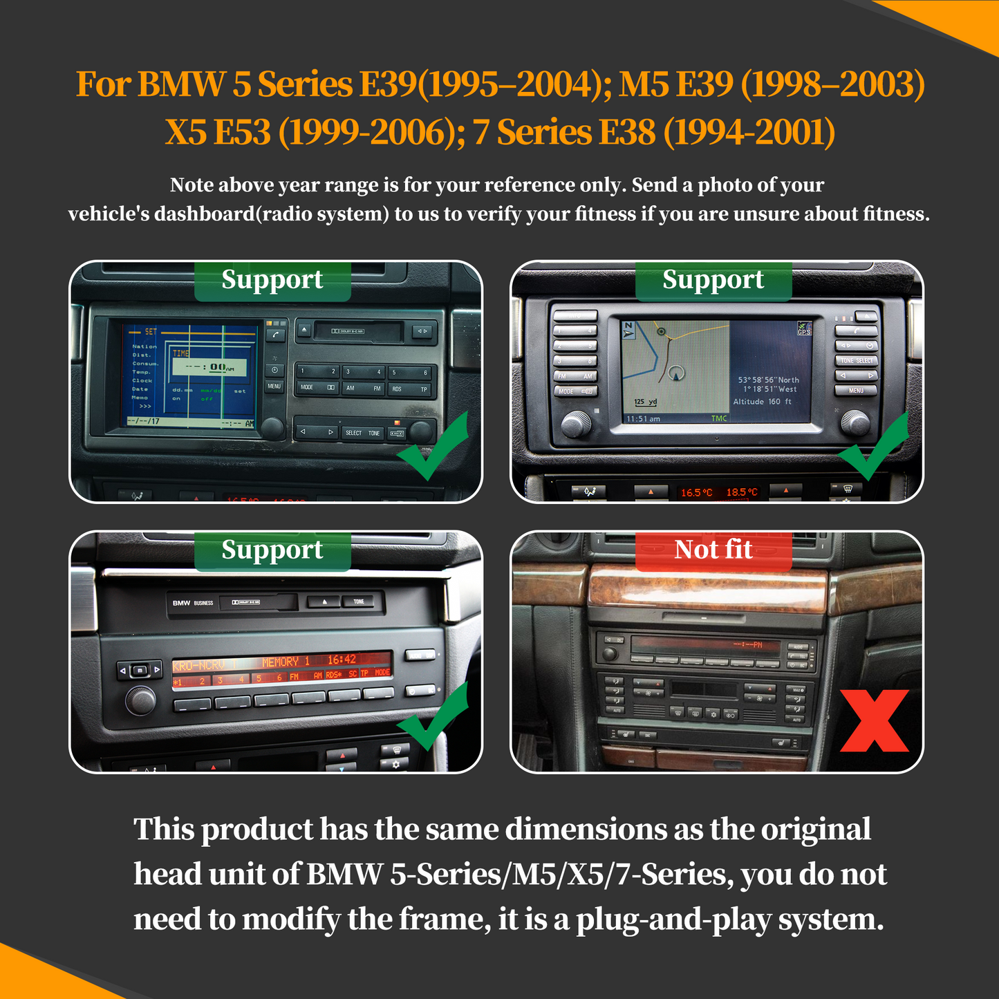 Wit-up For BMW 5S X5 M5 E53 E39 1996-2006 Android 12 Car Multimedia Player Autoradio GPS Stereo Receiver Audio CarPlay 2 Din