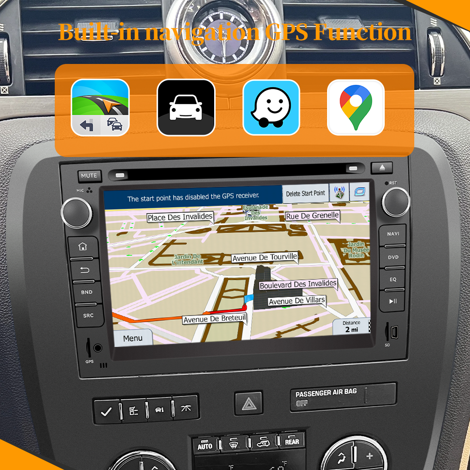 Wit-Up Buick Enclave Radio For Lucerne 7''2008-2012 Full Screen Upgrate Head Unit Aftermarket Double Din Android12 Car Multimedia DVD Stereo With Screen Receiver Video Game Stereo Player GPS Navigator