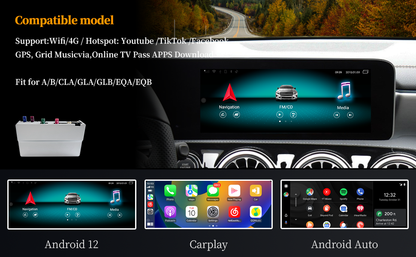 Wit-Up Android CarPlay Adapter For Mercedes 12.3 "CLA C188 NTG6.0 MBUX Radio Navigation Update Multimedia System Wireless CarPlay