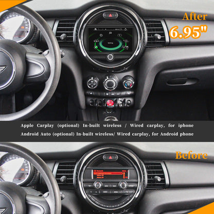 Wit-Up For Mini Cooper  F54/F55/F56/F57/F60 Head Unit Replacement  Car Stereo Radi NBT System 6.5 inch Upgrade 7 Inch Touch Screen Wireles Apple CarPlay Android Auto Spotify Screen Mirror Backup Camera Apple Music