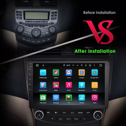 Wit-Up Android Radio For Honda Accord 7 2003-2008 7 Inch Multimedia Radio Replacement Aftermarket Upgrade Double Din Android 12 Apple Carpaly DVD BT Stereo  With  Receiver Player TouTube GPS 4G Wi-Fi