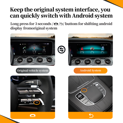 Wit-Up Android CarPlay Adapter For Mercedes 12.3 "CLS C257 NTG6.0 MBUX Radio Navigation Update Multimedia System Wireless CarPlay