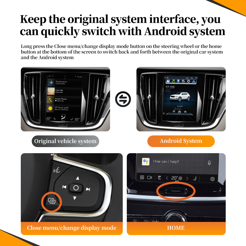 Wit-Up Android CarPlay Adapter For Volvo XC60 9" Radio NaviUpdate Multimedia System Fulll CarPlay Full Video
