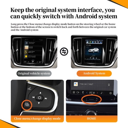 Wit-Up Android CarPlay Adapter For Volvo XC60 9" Radio NaviUpdate Multimedia System Fulll CarPlay Full Video