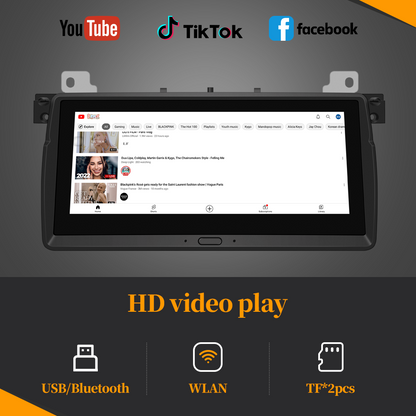 Wit-up for Android Head Unit Car Stereo For BMW E46 (1998-2005) BMW M3(1998-2005) Navigation Radio Upgrade Aftermarket Stereo Touch Screen Apple Carplay DVD Player 2 Din
