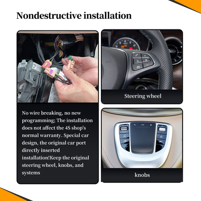 Wit-Up Android Auto Apple CarPlay Adapter For Mercedes Vito 12.3" W447 NTG6.0 2019- present MBUX Radio  Auto Spotify Wireless Android 13 CarPlay Adapter Player Without Touch Upgrade Screen Reverse Camera - Wit-Up Media Refit Tech