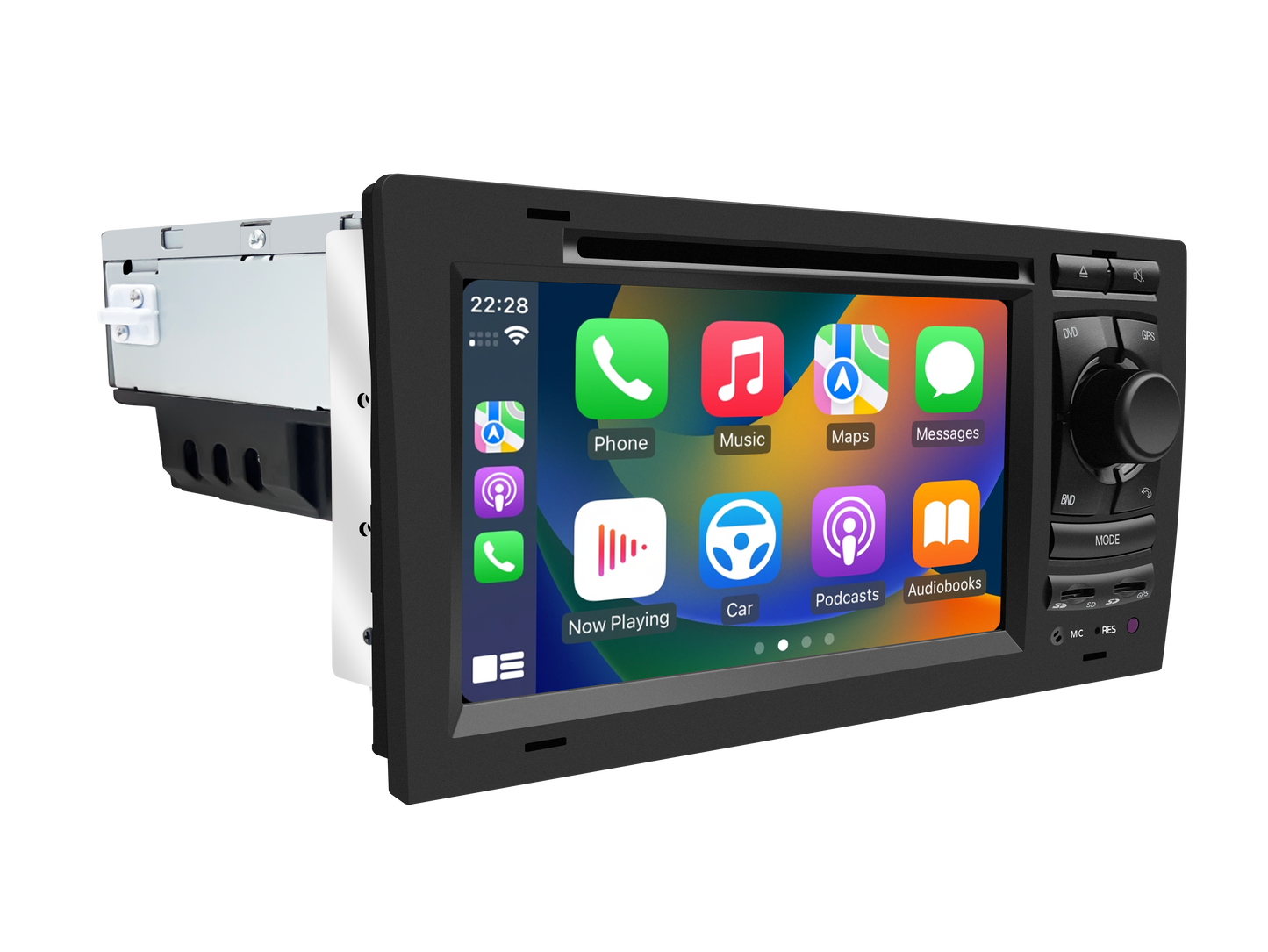 Audi A8 S8 D2 Car Stereo Dash Kit Head Unit Double Din 1993-2003 7 inch Touch Screen Radio Apple CarPlay & Android Auto GPS Navigation Bluetooth Backup Camera Aftermarket Head Unit Google Maps 4G Wi-Fi