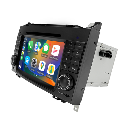 Wit-up Mercedes W169 C169 A-Class Radio Upgrade 7-inch Touch Screen Add Wireless Apple CarPlay Android Auto Android System GPS Navigation Google Maps Vehicle Cameras Bluetooth Calls AM FM DVD Netflix YouTube
