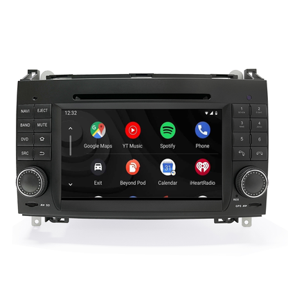 Wit-up Mercedes W169 C169 A-Class Radio Upgrade 7-inch Touch Screen Add Wireless Apple CarPlay Android Auto Android System GPS Navigation Google Maps Vehicle Cameras Bluetooth Calls AM FM DVD Netflix YouTube