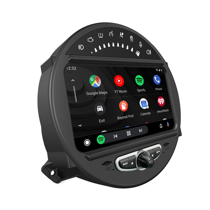Wit-up 8-inch Android Screen Upgrade Mini Cooper R55 R56 R57 R58 R59 R60 R61 Radio Android Auto CarPlay Split Screen Mirroring Full Screen iPhone Navigation Google Maps Spotify Hulu Reverse Cameras