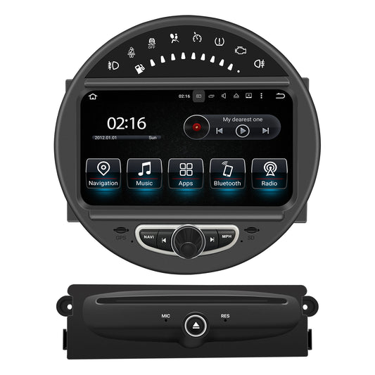 Wit-up Mini Cooper R56 Apple CarPlay Upgrade 8-inch Android Touch Screen Wireless Android Auto Netflix Navigation Vehicle Cameras Download Android Apps Games Music Movies TV Receive Calls Via Bluetooth Tiktok Reddit Wireless Video