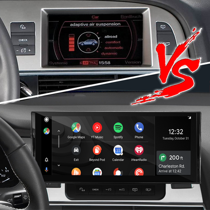 Audi A6 MMI 2G 3G 10.25" Touchscreen Upgrade Radio GPS Navi Autoradio Stereo Wireless Carplay Youtube Apply Carplay Mirroring AirPlay Mirroring Wired Android Google Map Game