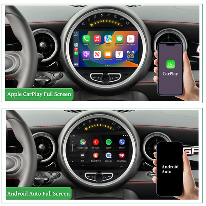 Wit-up Mini Cooper R60 Apple CarPlay Upgrade 8-inch Android Touch Screen Wireless Android Auto Spotify Navigation Vehicle Cameras Download Android Apps Games Music Movies TV Receive Calls Via Bluetooth Video Reddit Game Facebook Tiktok YouTube