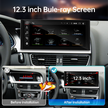 Wit-Up for Audi A4 A5  MMI 2G 12.3" Touchscreen Upgrade GPS Navigation Android Auto Stereo Wireless Carplay (2009-2015) Youtube Apply Carplay AirPlay Mirroring Wired Google Map Reddit Twitter Wit-Up CarPlay Android Screen Upgrade