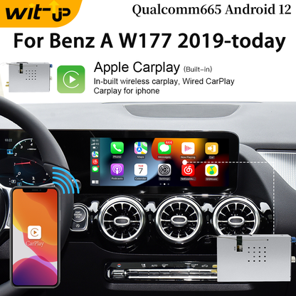 Adaptador Android CarPlay para Mercedes 12,3 "clase A W177 NTG6 MBUX Radio navegación actualización sistema Multimedia inalámbrico CarPlay 