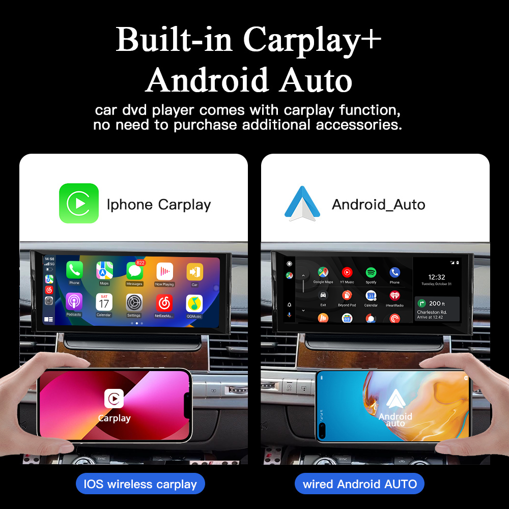 Wit-Up For Audi A8 S8 D4 2011-2018 MMI 3G 12.3" Touch Screen Multimedia Upgrade Android GPS Navi Autoradio Stereo Carplay Youtube Apply Carplay AirPlay Mirroring Wired Android