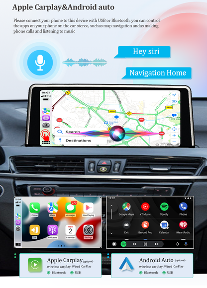 Wit-Up for BMW X1 X2 F48 F49 F39 10.25" Touch Screen Upgrade Radio Android 14 Aftermaket GPS Navi CarPlay Autoradio Car Stereo DVD Multimedia Player Head Unit Screen Carplay Upgrade