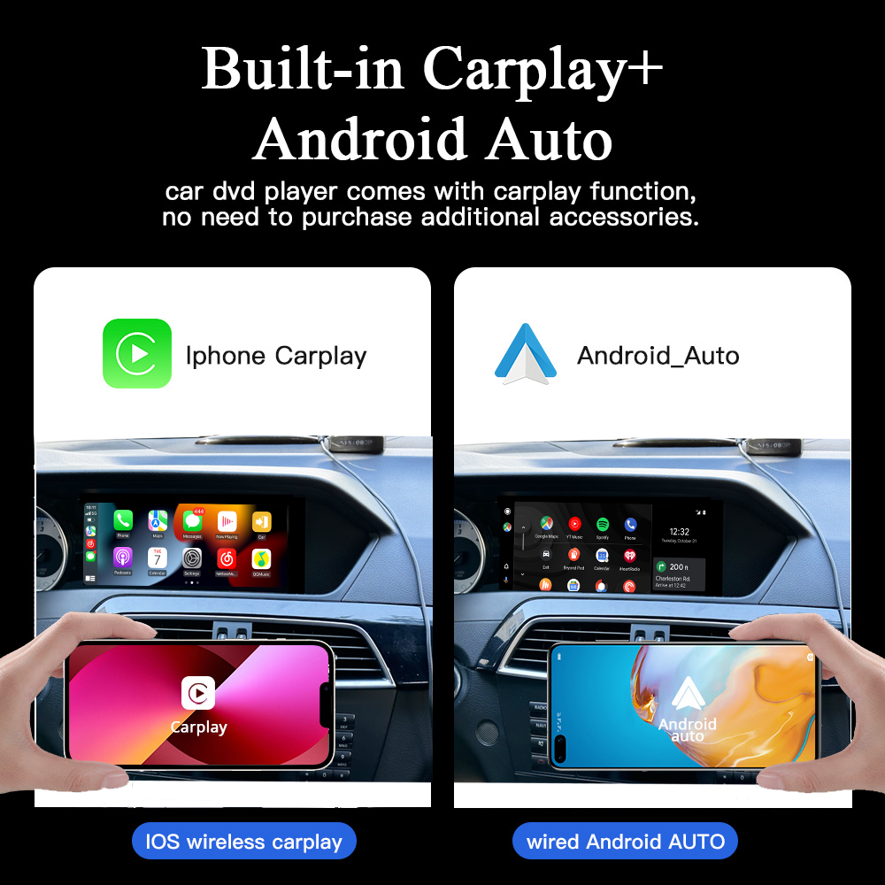 Wit-Up 8.8" Touchscreen GPS Navi Autoradio Stereo Wireless Carplay For Mercedes Benz C W204 2011-2014 Youtube Apply Carplay AirPlay Mirroring Wired Android