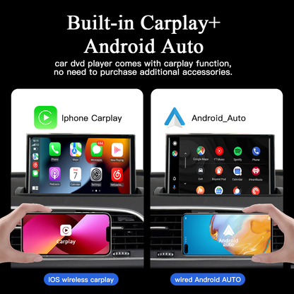 Wit-Up 8.8" Touchscreen GPS Navi Autoradio Stereo Wireless Carplay For Audi Q3 8U Sport MMI 2G MMI 3G  2011-2018  Youtube Apply Carplay AirPlay Mirroring Aftermarket Upgrade Radio