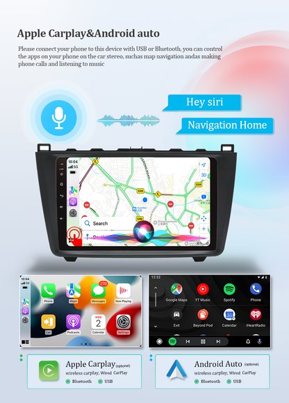 Wit-Up Radio Mazda For GH6 2007-2012 Stereo Touch Screen Replacement Radio Upgrade 2 din Android 12 Car Multimedia DVD Carpaly  With Full Screen Receiver Player GPS 4G Wi-Fi Mirror Link Google Maps