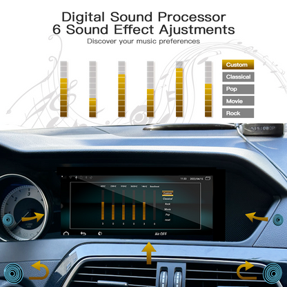 Wit-Up 8.8" Touchscreen GPS Navi Autoradio Stereo Wireless Carplay For Mercedes Benz C W204 2011-2014 Youtube Apply Carplay AirPlay Mirroring Wired Android
