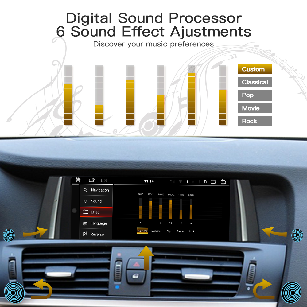 Wit-Up for BMW X3 X4 F25 F26 10.25" Touch Screen Upgrade Radio Android 14 Aftermaket GPS Navi CarPlay Autoradio Car Stereo DVD Multimedia Player