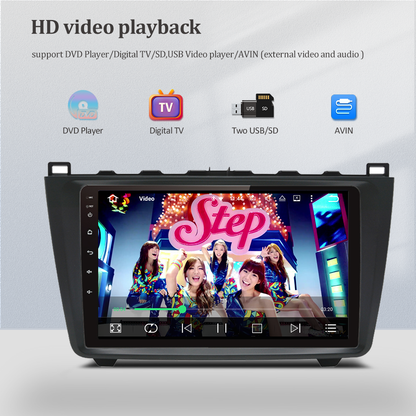 Wit-Up Radio Mazda For GH6 2007-2012 Stereo Touch Screen Replacement Radio Upgrade 2 din Android 12 Car Multimedia DVD Carpaly  With Full Screen Receiver Player GPS 4G Wi-Fi Mirror Link Google Maps